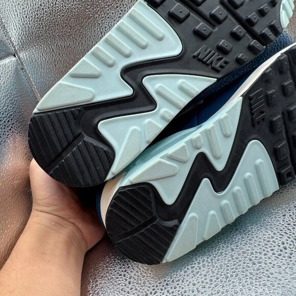 Size‎ 11 Nike Air Max 90 Essentials Blue Womens Athletic Sneakers 616730-400 - Picture 12 of 12